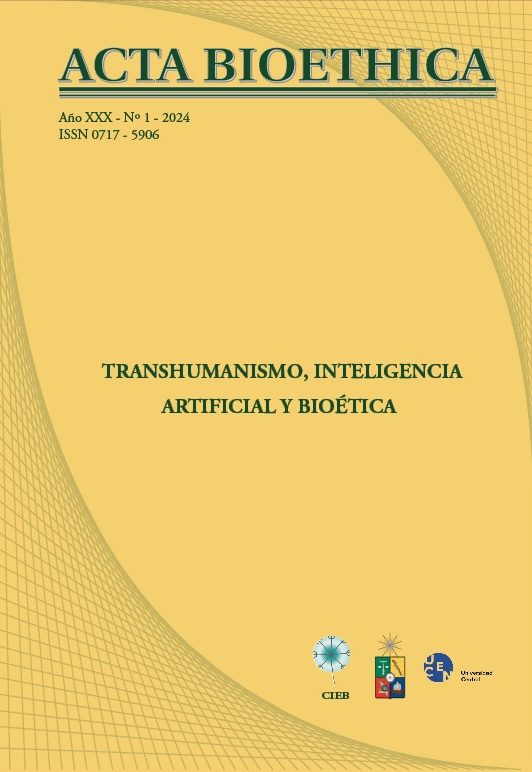 											View Vol. 30 No. 1 (2024): TRANSHUMANISMO, INTELIGENCIA ARTIFICIAL Y BIOÉTICA
										